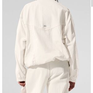 Alo Origin Full-Zip Track Jacket - Ivory